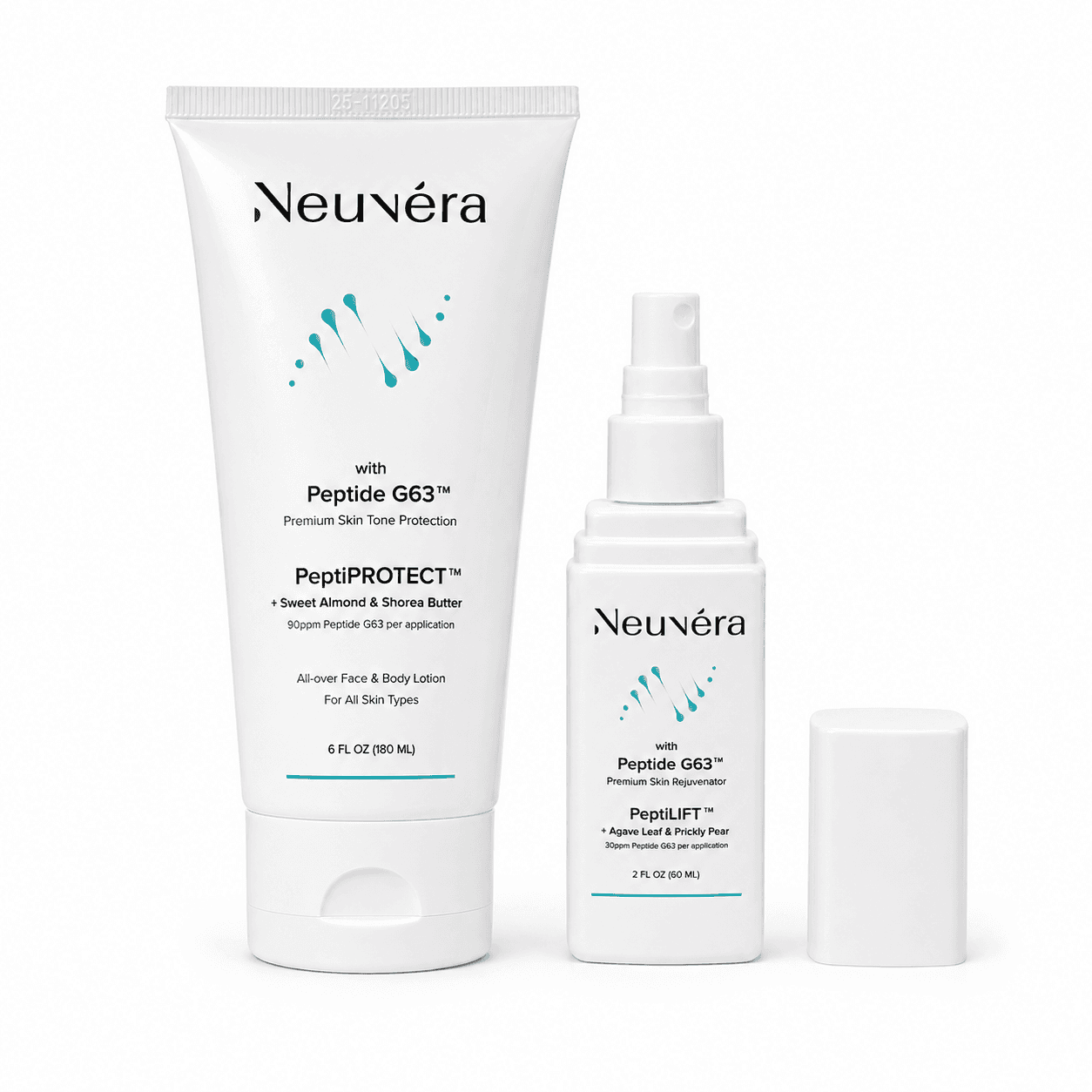 PeptiLIFT facial prep spray and PeptiPROTECT body lotion set